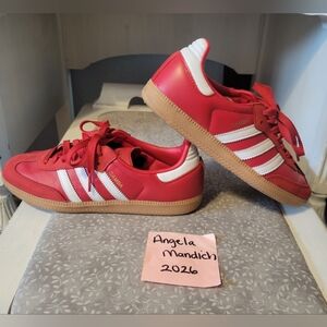 adidas Samba Red and White Sneakers